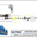 Automatic 500ML-5L Lubricating Oil Filling Line Automatisk 500ML-5L smörjoljepåfyllningslinje